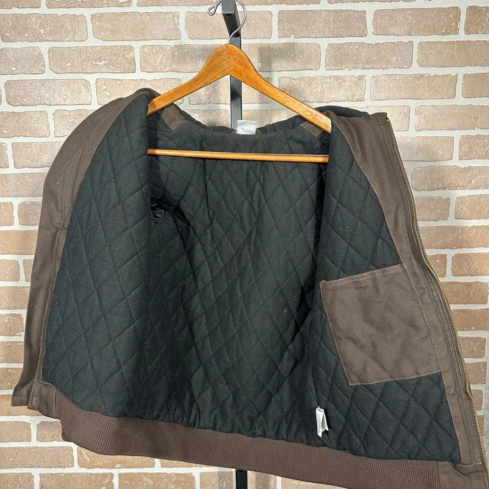 Carhartt Brown Hooded Work Jacket